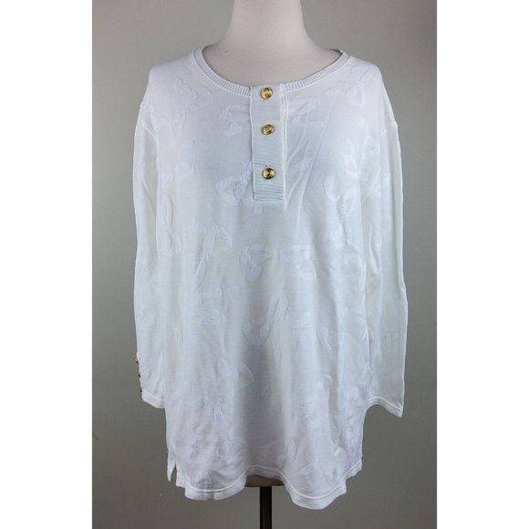 Vintage Valentino Studio Women’s Textured Bow Pullover Top Size 46/12 - Picture 1 of 8